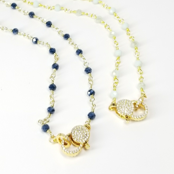 💖 New in Gift Box 🎁 CZ Diamond Beads Necklace - Picture 3 of 8